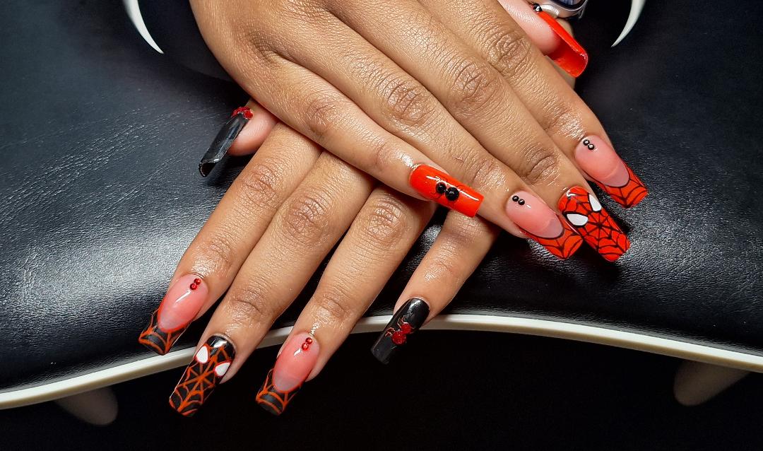 Spiderman nail art set